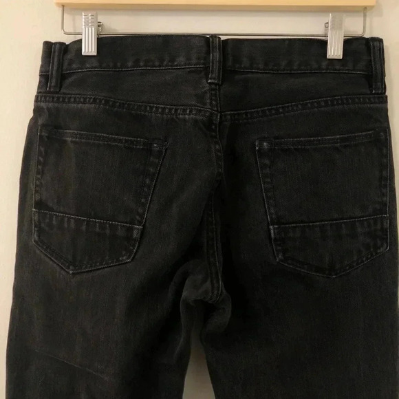 3/$25 ❥ Club Monaco Straight Leg 29/30 Soft  Black Jeans Denim Luxe Casual 90s - Picture 5 of 7